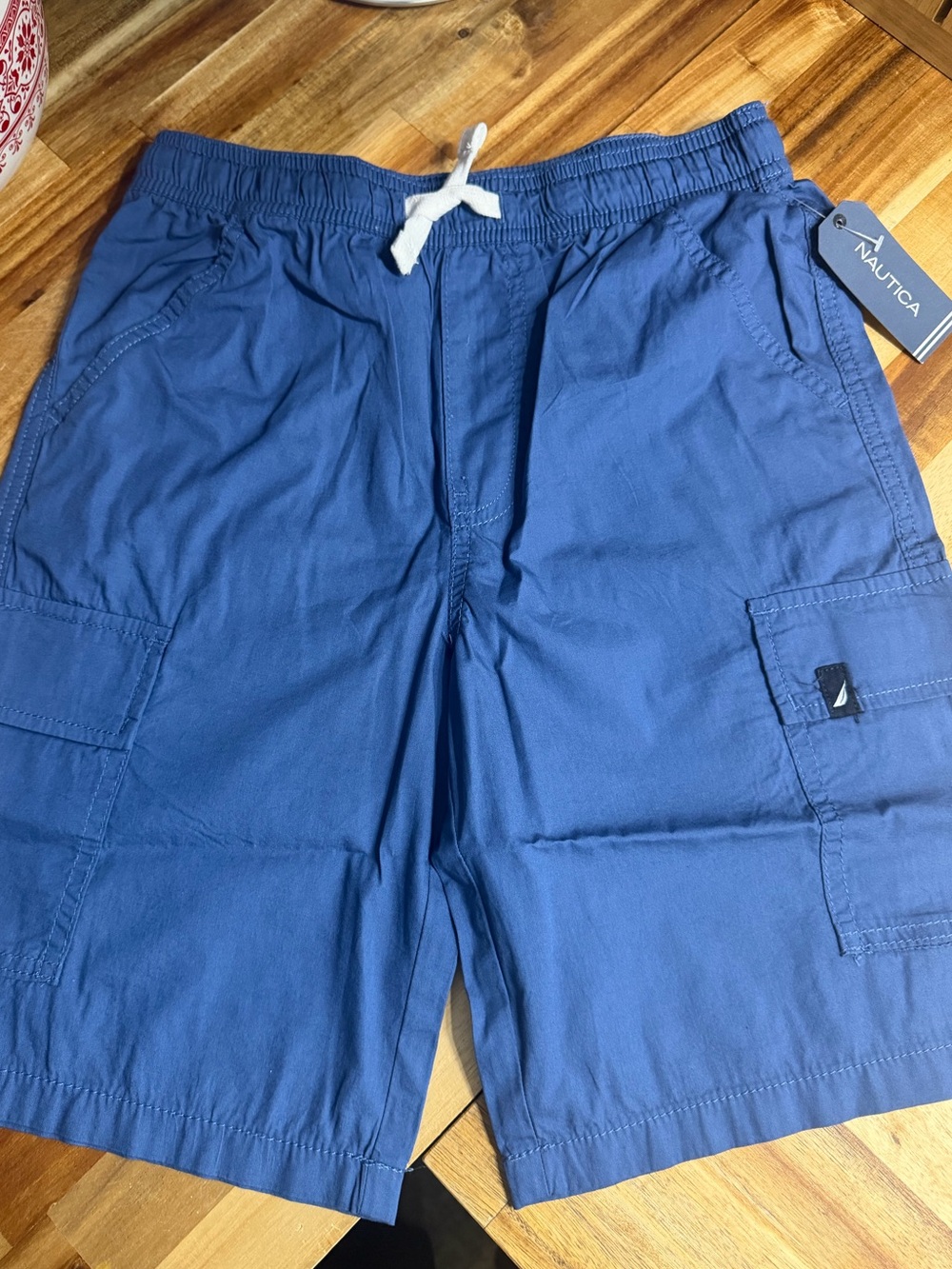 Nautica boys Navy Blue Cargo Shorts